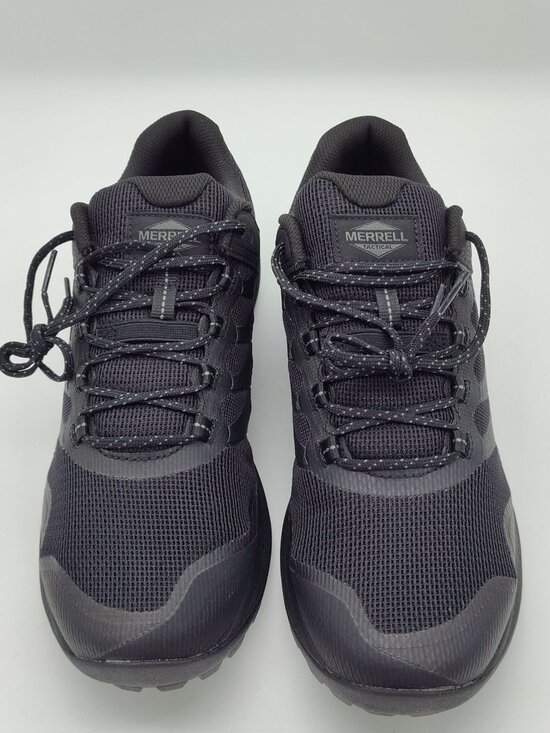 Merrell Nova 3 Tactical Running Shoes, Black, Men\'s size 12, Vibram Sole, NEW main image 4